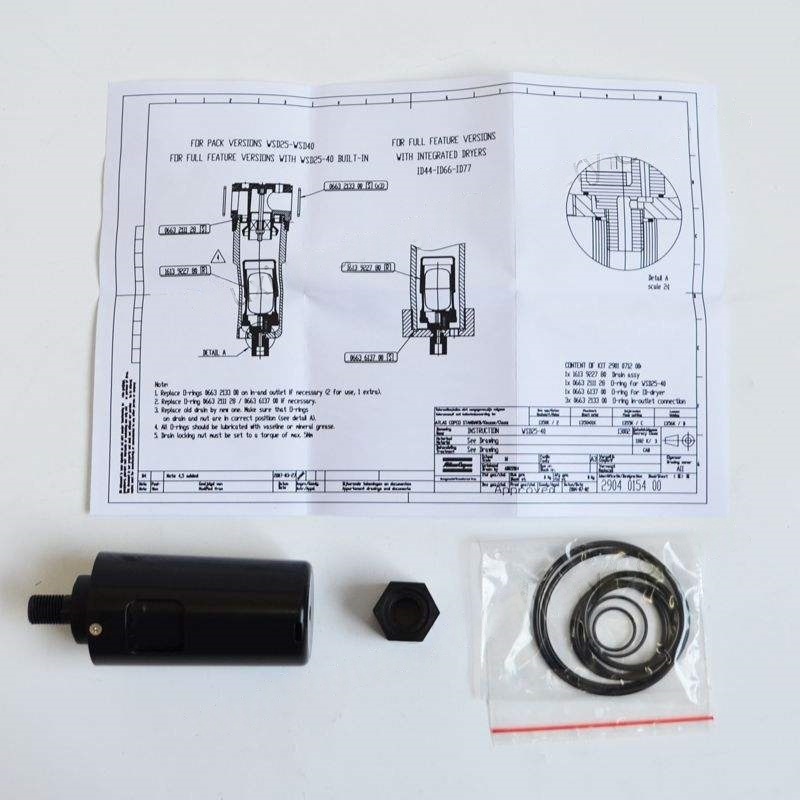 Original 2904500069 Atlas Copco WSD Vannseparatorer WSD25 WSD80 WSD250 WSD750
