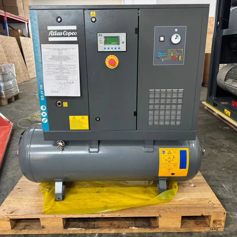 Atlas Copco G5 FF oljeinjisert skruekompressor 5,5 kW 7,5 HK integrert tørketrommel ekte