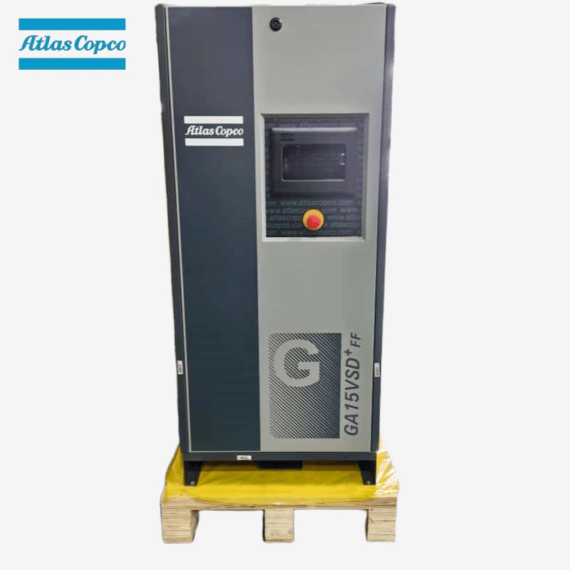 Atlas Copco GA15 VSD Plus FF 15kW 20HK variabel hastighet oljeinjisert skrueluftkompressor integrert tørketrommel