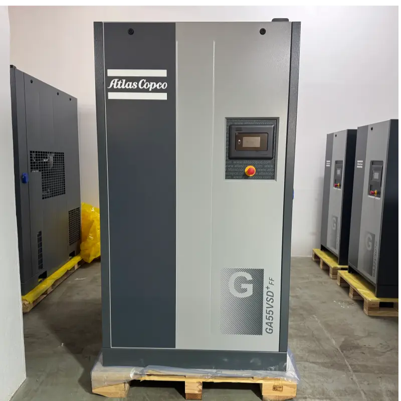 Atlas Copco GA55VSD+FF 55kW 75HK Oljeinnsprøytet skrueluftkompressor Original for industri