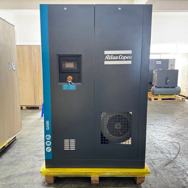 Atlas Copco GA90 90 kW 125 HK oljeinjisert roterende skruekompressor ekte