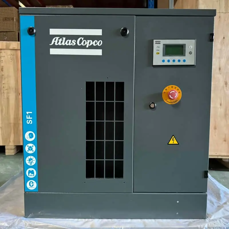 Atlas Copco SF1 oljefri rulleluftkompressor 15 kW 2HP Klasse 0-sertifisert ekte
