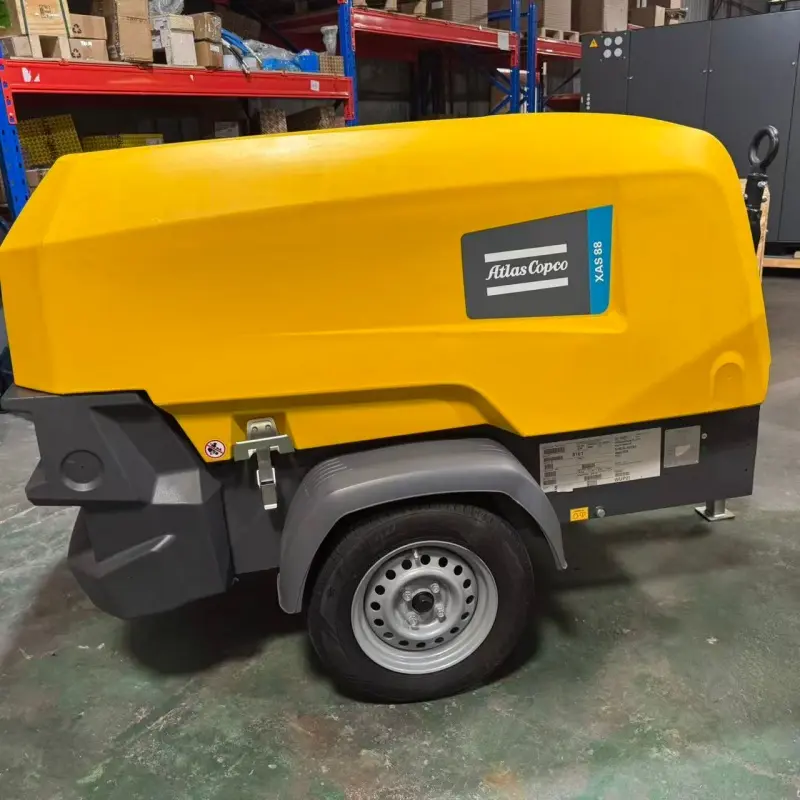 Atlas Copco XAS 88 KD bærbar diesel luftkompressor konstruksjon Gruvedrift Ekte